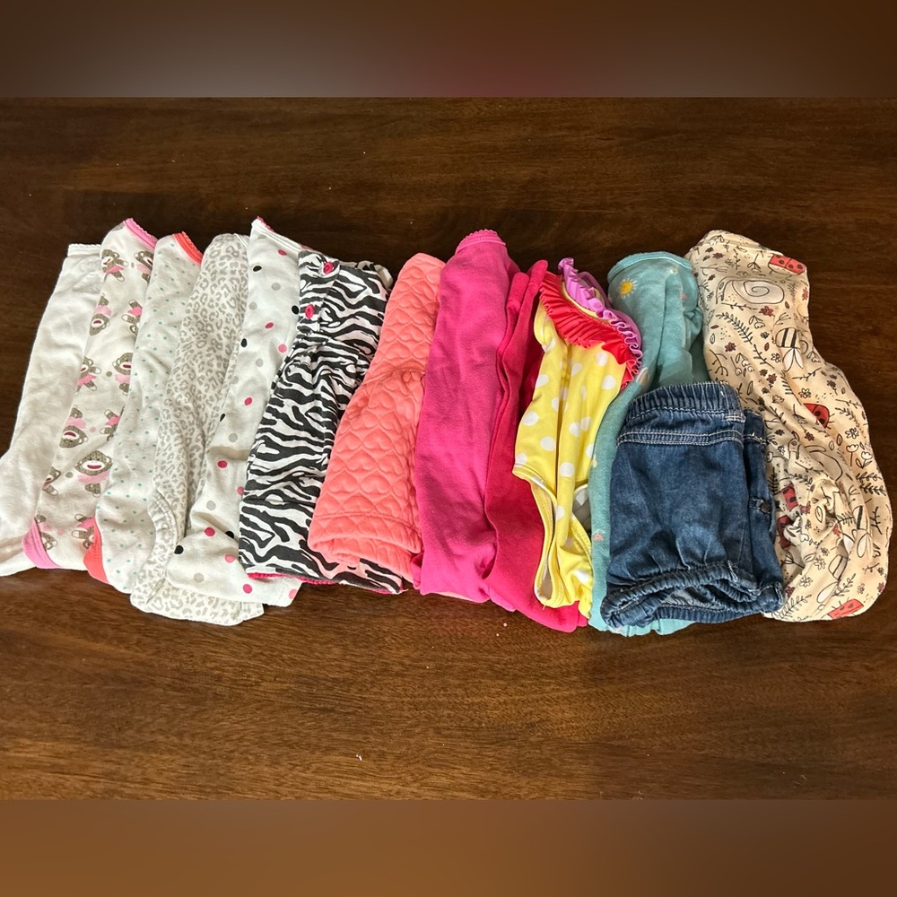 15 Piece Lot Baby Girl 0-3 Months Carter’s, Fisher Price, Cat & Jack